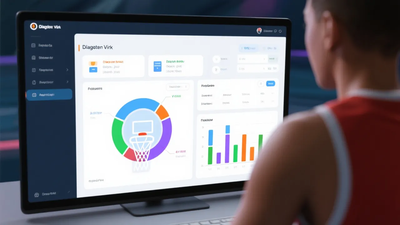 虚拟篮球数据化学习示意图